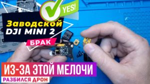 Dji mini 2 разбился из-за заводского брака и бага в программе